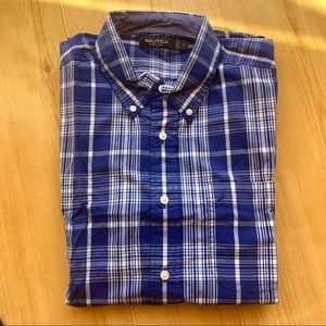 Nautica Men’s Short Sleeve Plaid Shirt